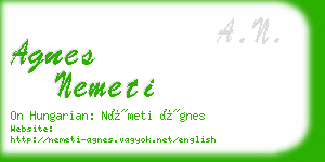 agnes nemeti business card